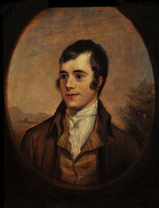 Robert Burns. (detail), 1823, oil on canvas by A. M. Penny. © National Trust for Scotland, Robert Burns Birthplace Museum.