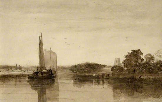 River Scene with Wherries