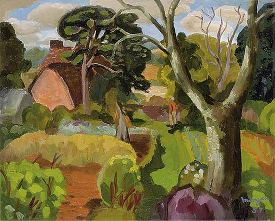 Cedric Morris in His Garden