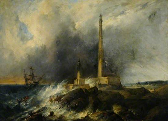 The Lighthouse at Gatteville, near Barfleur, after a Storm