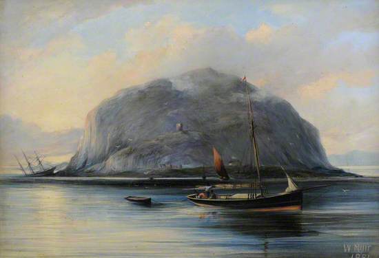Ailsa Craig with Clan Campbell Ashore