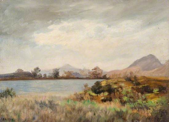 Loch between Strathblane and Milngavie with Dumgoyne