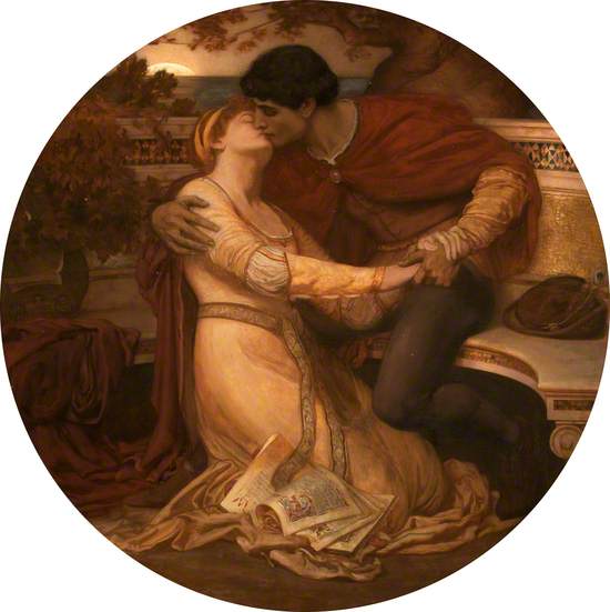 Paolo and Francesca da Rimini print by Dante Charles Gabriel