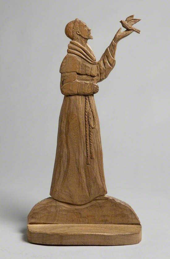 Saint Francis of Assisi Holding a Bird