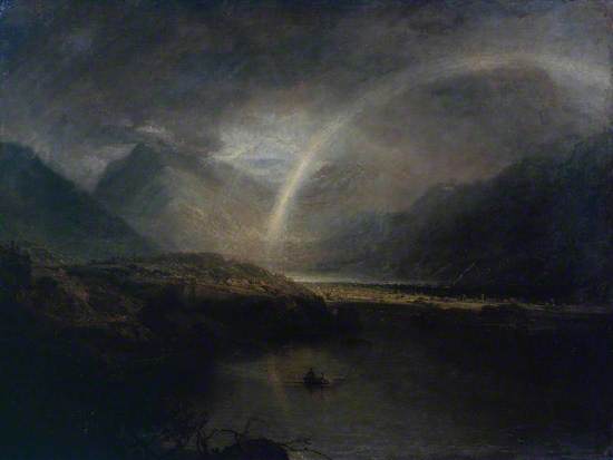 Buttermere Lake, with Part of Cromackwater, Cumberland, a Shower