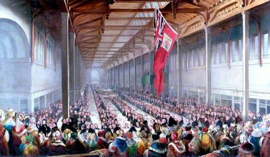The Banquet Given on the Occasion of the Opening of the Grainger Market, Newcastle upon Tyne, 1835