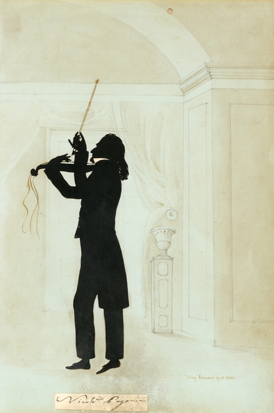 Silhouette of Nicolò Paganini (1782–1840)