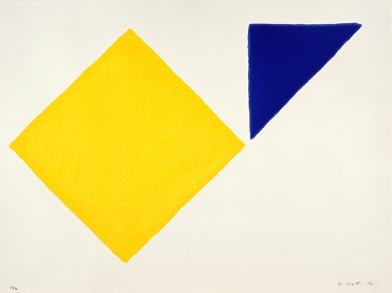 Yellow Square Plus Quarter Blue