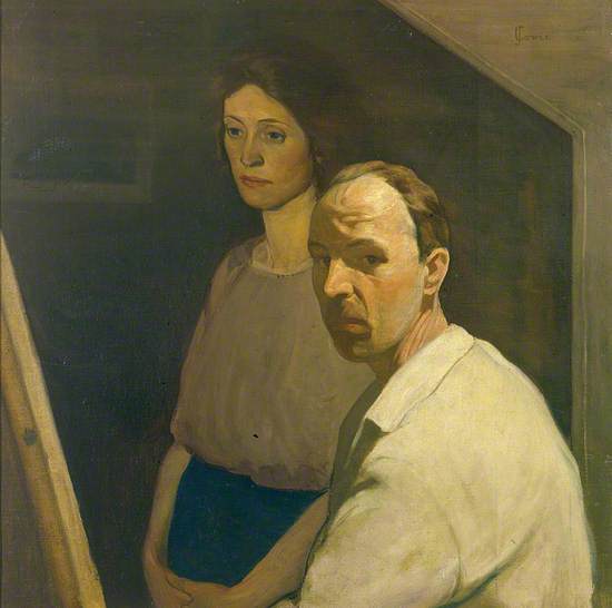 Self Portrait with Artist's First Wife, Nancy