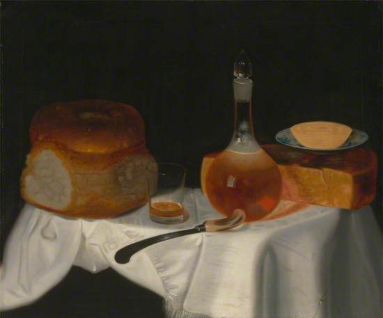 Still Life of Bread, Butter and Cheese