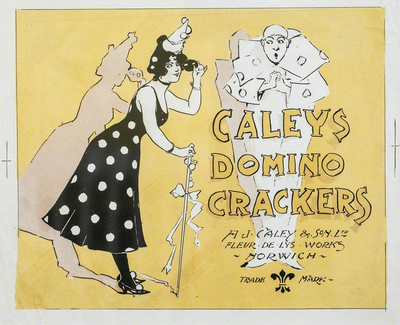Design for a Box Top, 'Caley's Domino Crackers'