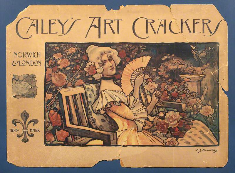 Design for a Poster, 'Caley's Art Crackers'