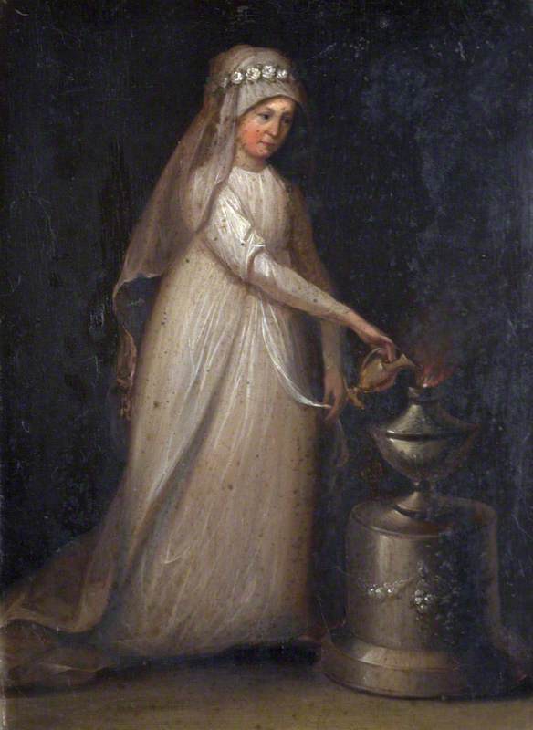 Portrait of a Woman as a Vestal Virgin