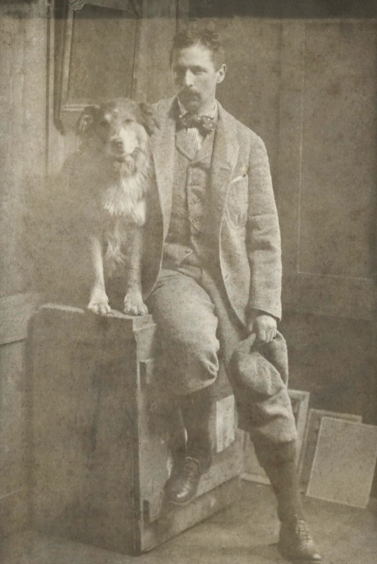 John Henry Lorimer with his Dog