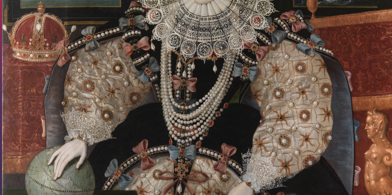 Detail from 'Elizabeth I, 1533–1603 (the 'Armada Portrait')'