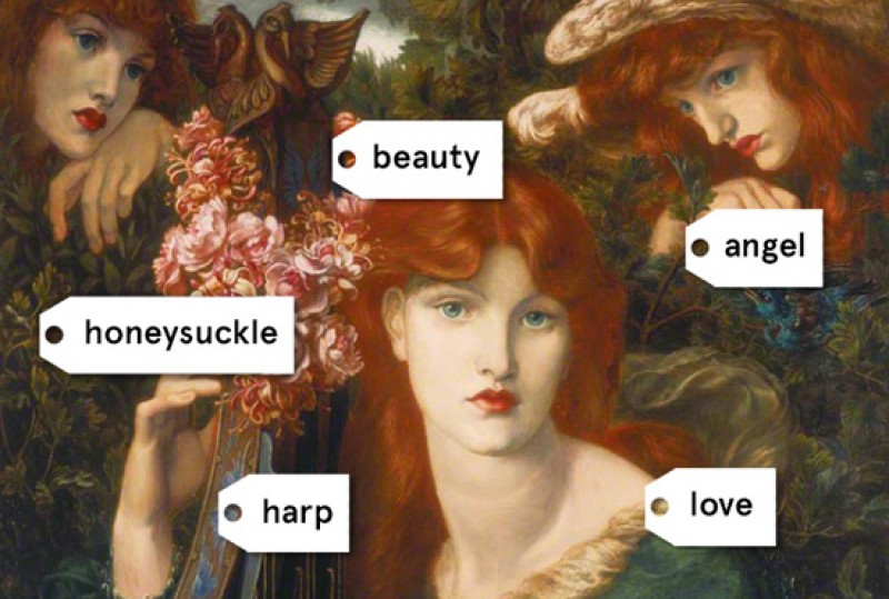 'La ghirlandata' by Dante Gabriel Rossetti (1828–1882)