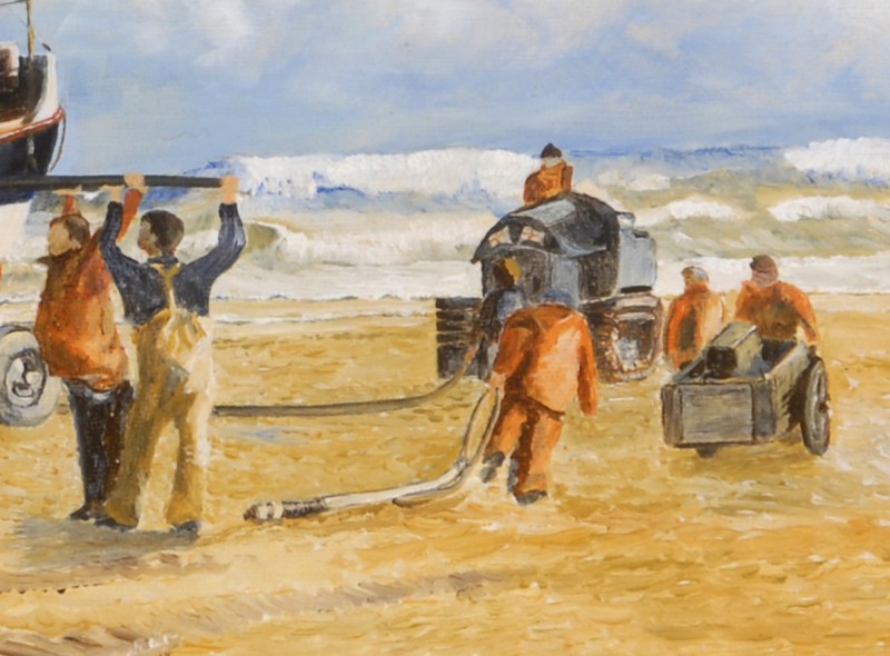 Detail of The 'Sir James Knott' Lifeboat' by R. Rowbotham