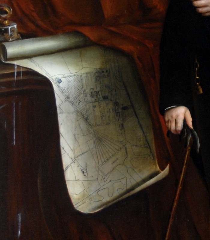 Detail of 'Joseph Pease (1799–1872)' by Charles Napier Kennedy