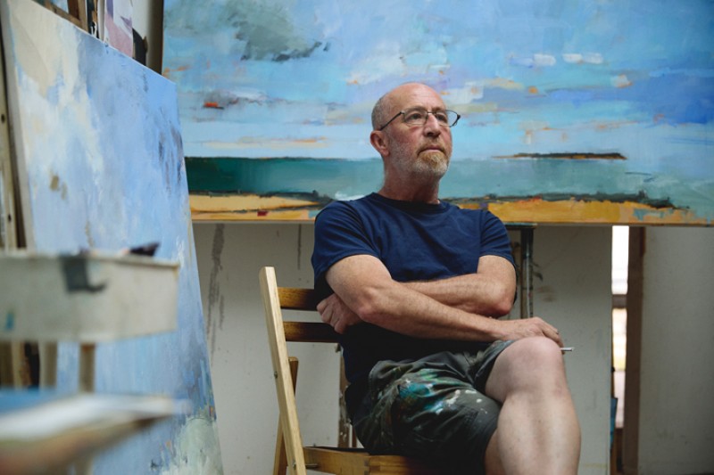 Bruce Williams in the studio