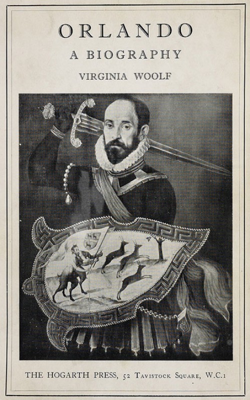 Cover of the original copy of Virginia Woolf's 'Orlando: A Biography'  