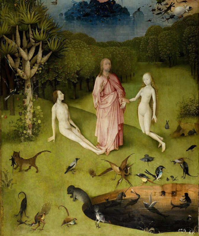 Detail from the Garden of Earthly Delights (left panel)
