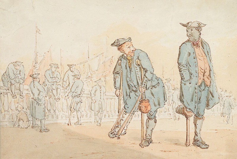 A Caricature of Greenwich Pensioners