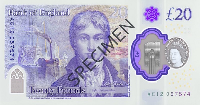 Back of £20 note