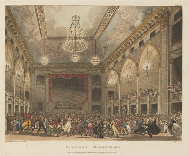 1809, hand-coloured etching and aquatint by Thomas Rowlandson (1757–1827) and Augustus Charles Pugin (1769–1832)