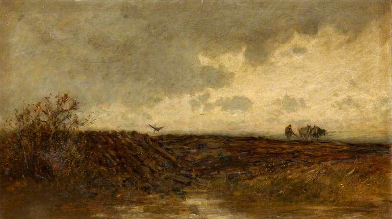 Ploughing after a Shower