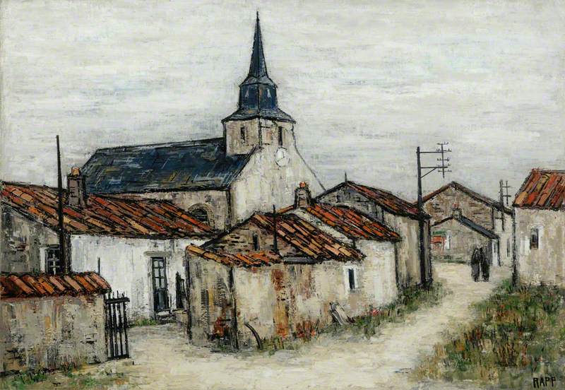 Village de Vendée avec une église