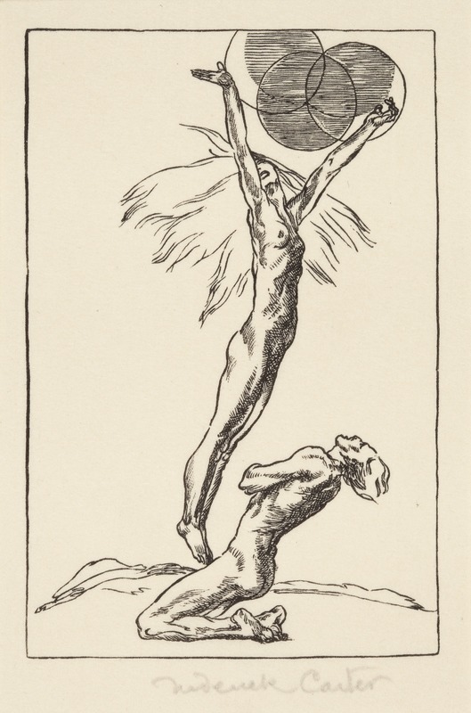Apuleius in Thessaly - one of a set of forty two book plates