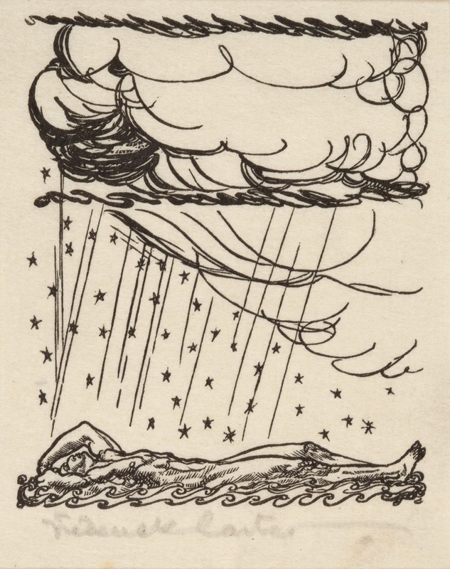 The Golden Rain - one of a set of forty two book plates