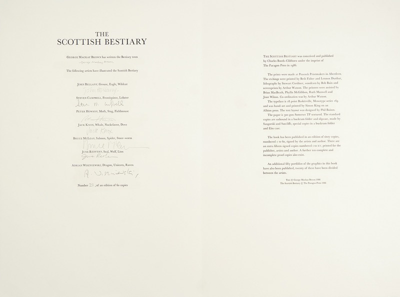 Title Page - The Scottish Bestiary