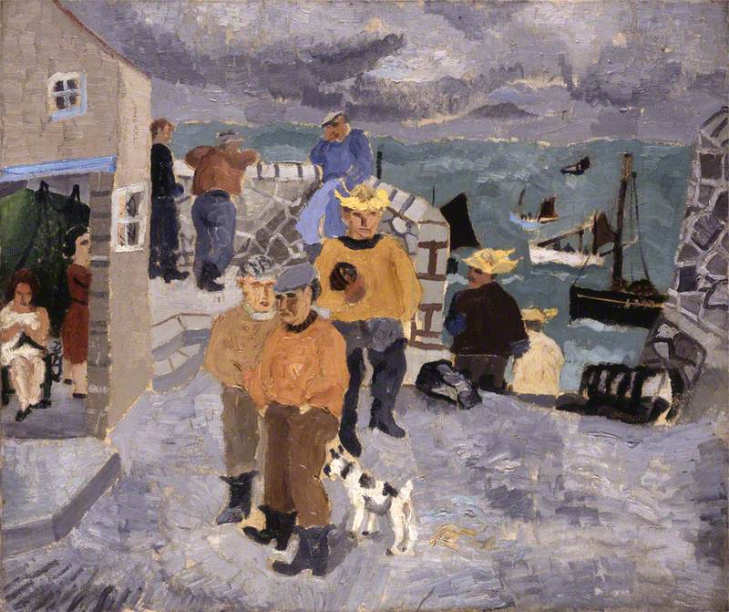 Cornish Fishermen, the Quay, St Ives