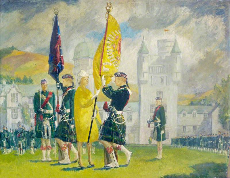 Presentation of Colours to the 3rd Battalion at Balmoral, 1961