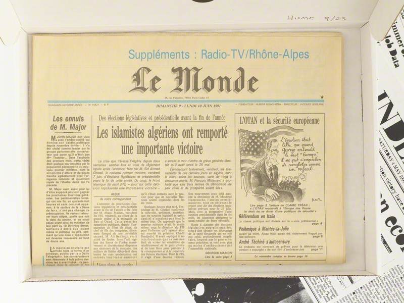 Frankfürter Allgemeine, Le Monde, The Independent, International Herald Tribune