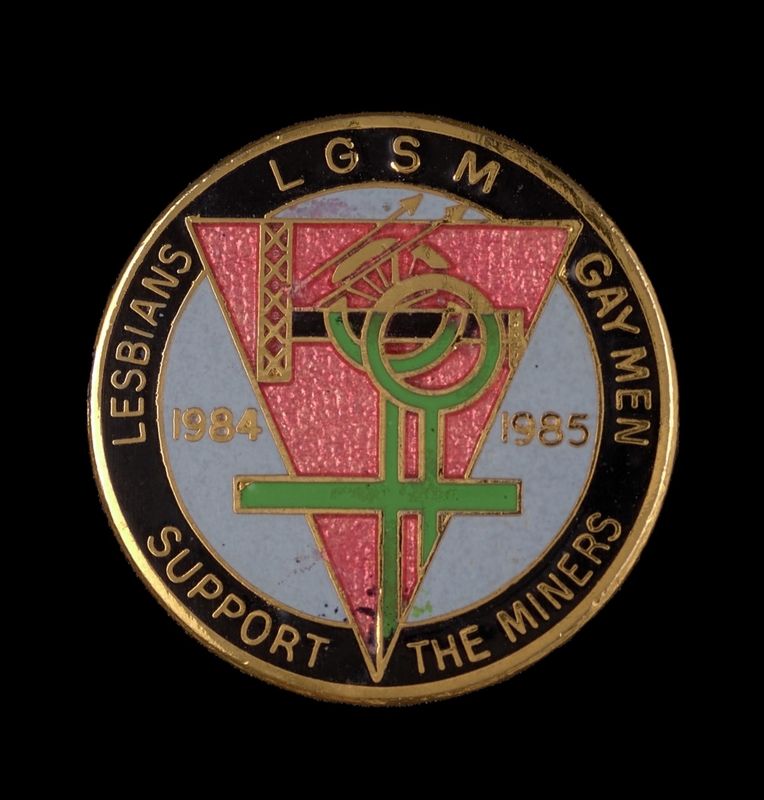 Badge: Lesbians and Gay Men Support the Miners