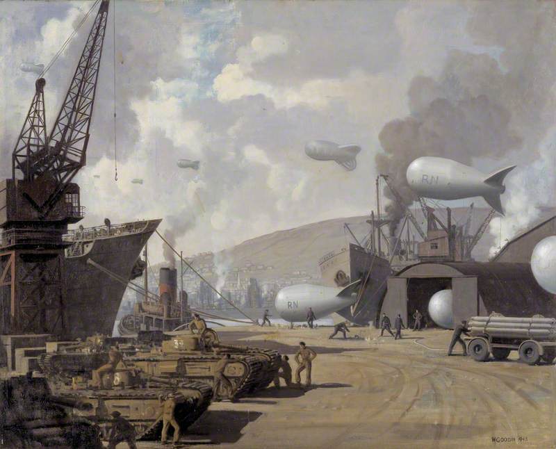 Swansea Docks in Wartime