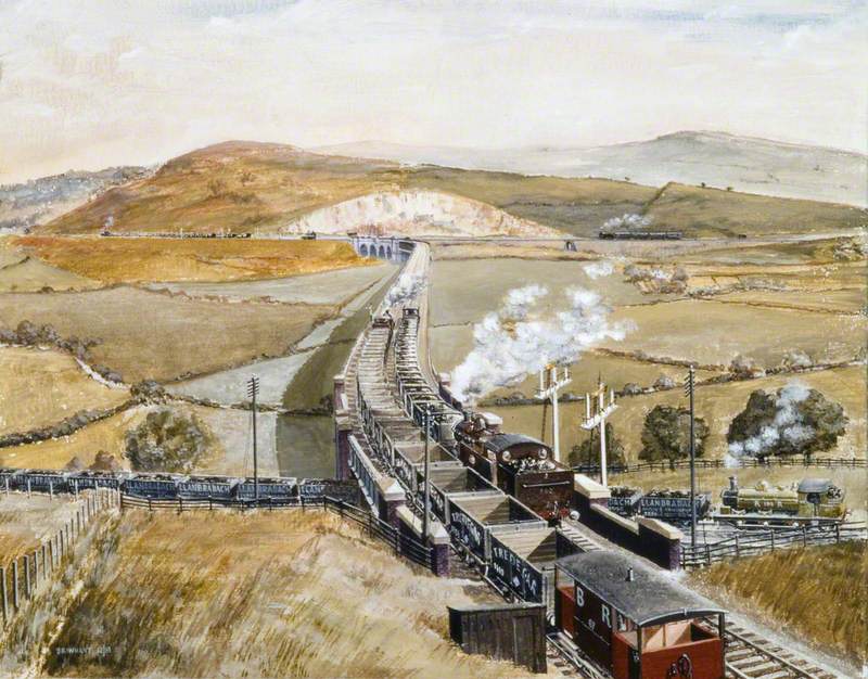 Llanbradach Viaduct, c.1920