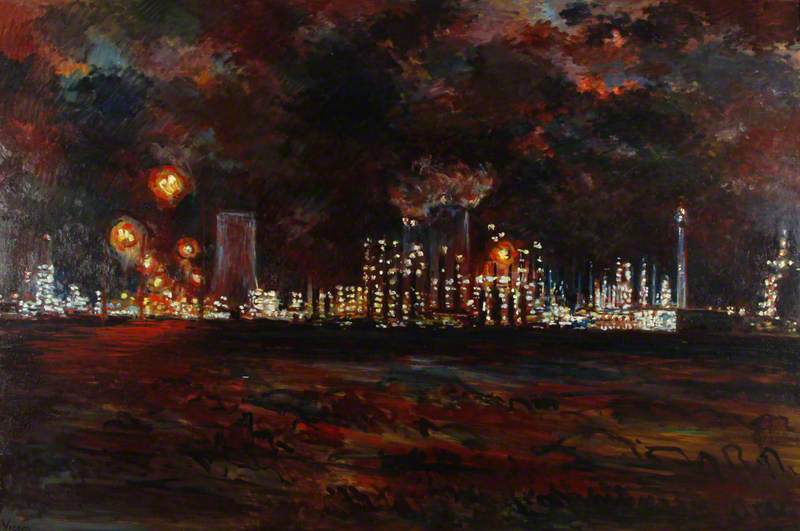 BP Baglan Bay at Night