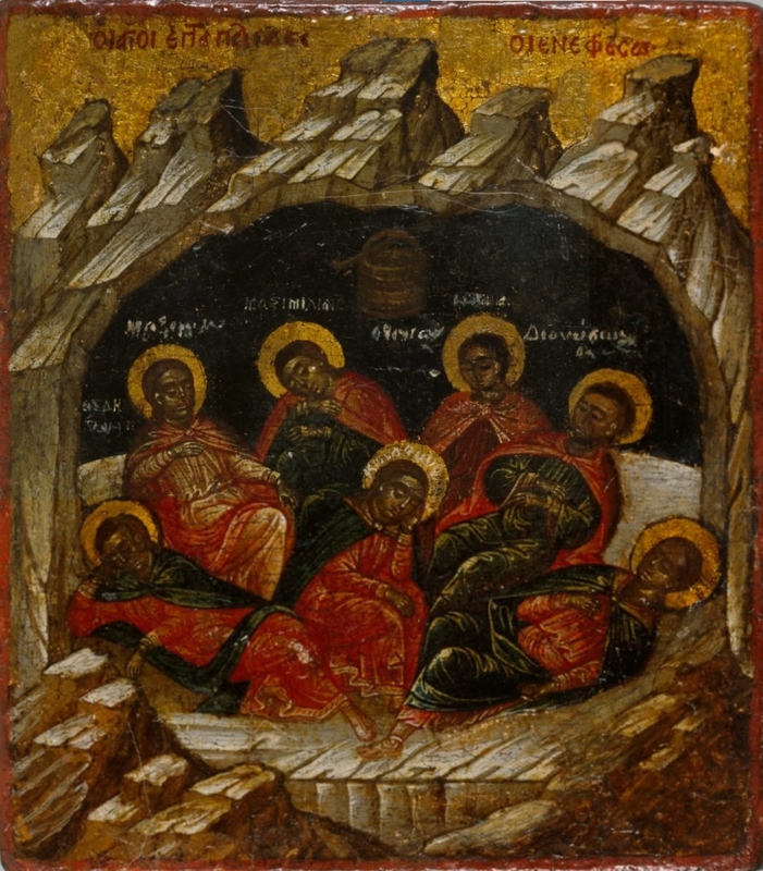 Icon of The Seven Sleepers of Ephesus