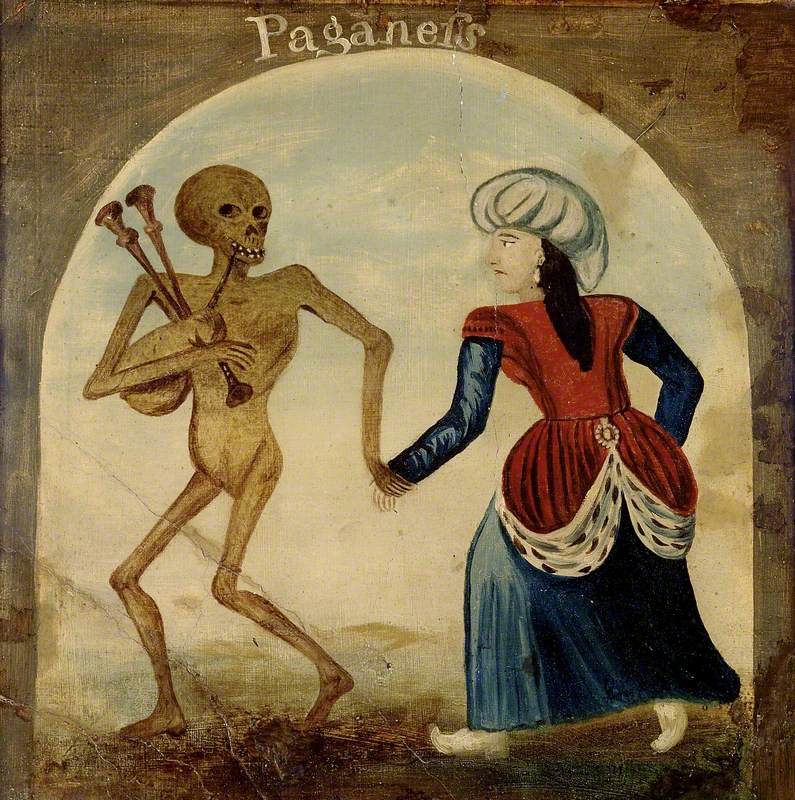 Death leading a pagan Woman