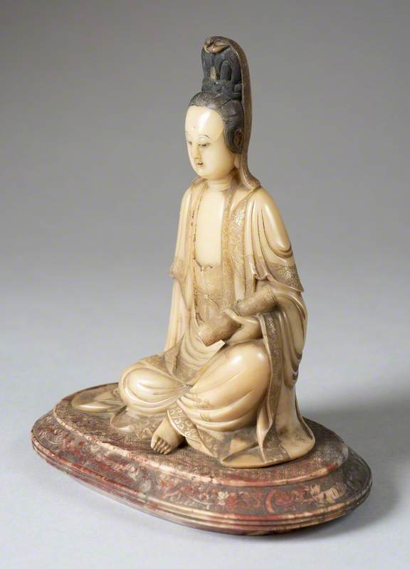 Seated Guanyin Holding a Scroll