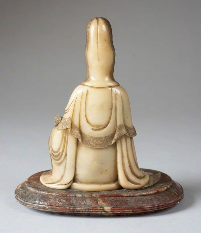 Seated Guanyin Holding a Scroll