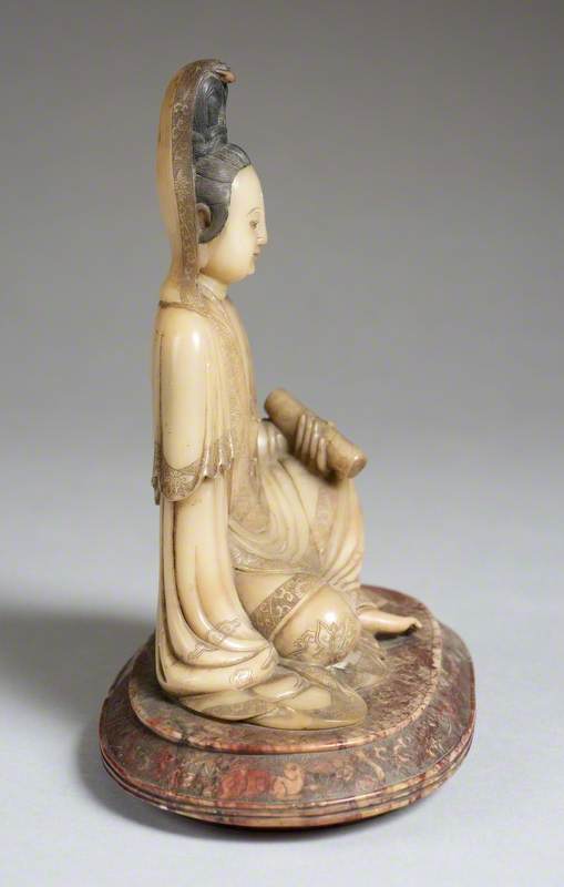 Seated Guanyin Holding a Scroll