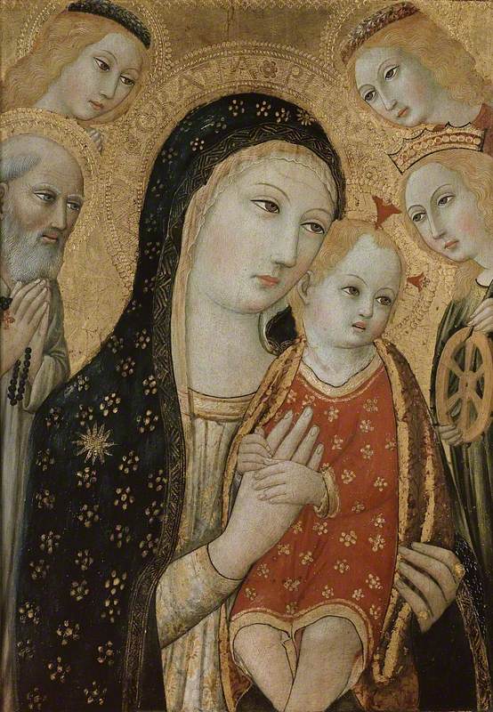The Virgin and Child with St Jerome, St Catherine of Alexandria and two Angels