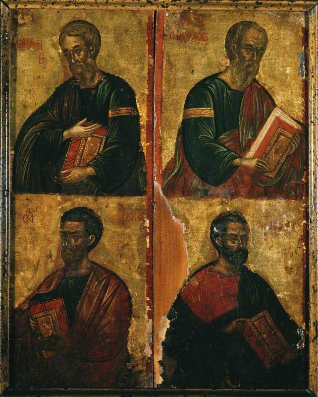 Verso: Icon of the Four Evangelists