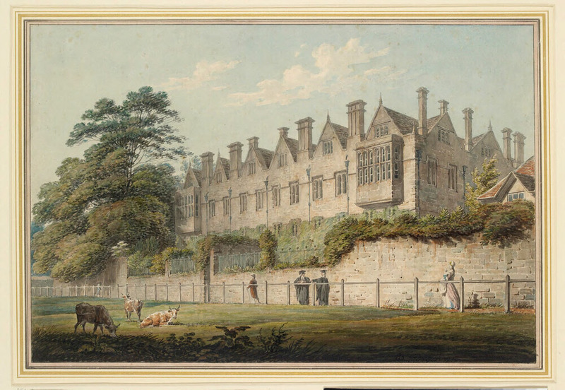 Merton College, Oxford, from the Fields