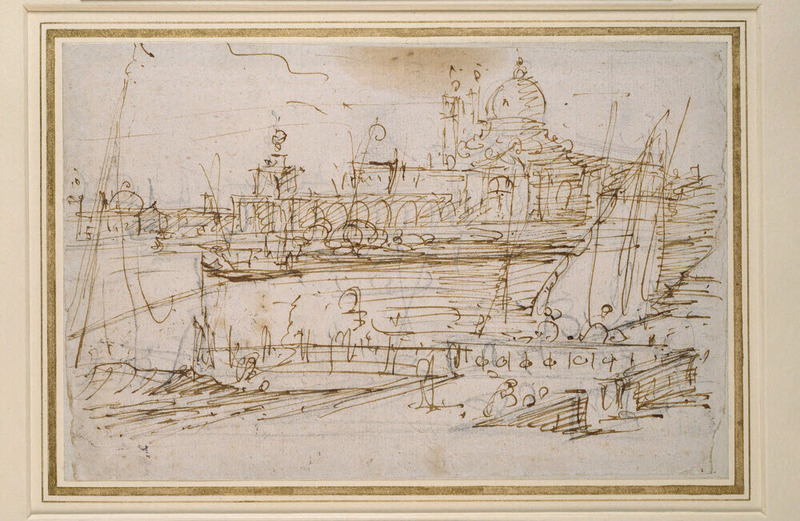 Venice: The Dogana and S. Maria della Salute from the Molo di Terranova