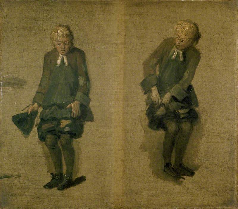Two Sketches of David Garrick as Abel Drugger in 'The Alchymist'